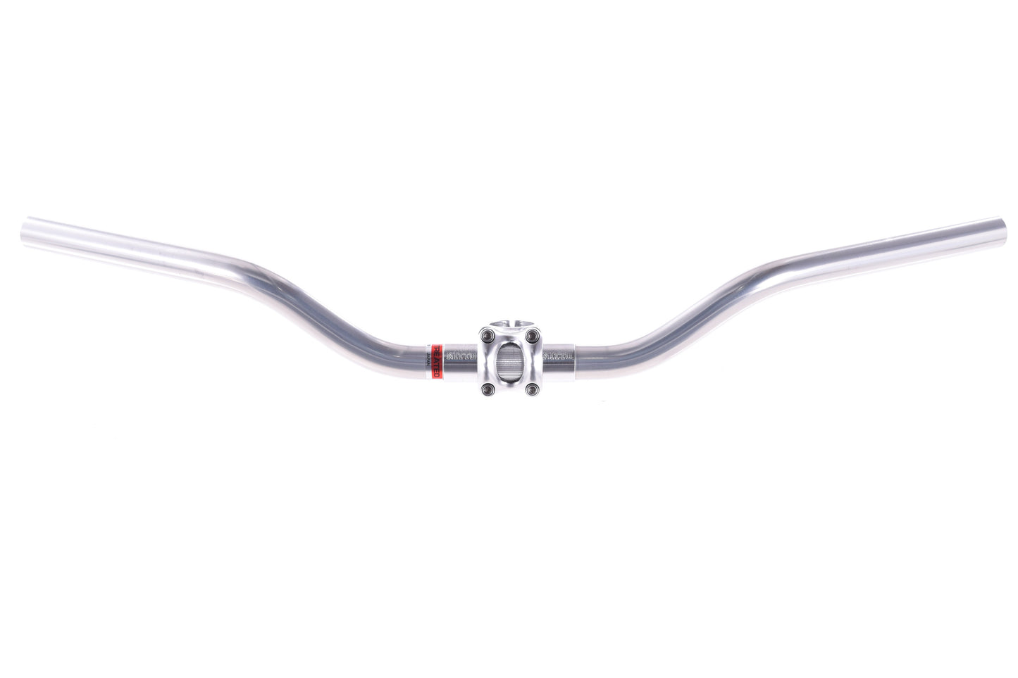 USED Nitto B802 HT Silver Riser Handlebar 25.4x620mm w/ 25.4x70mm Threadless Stem