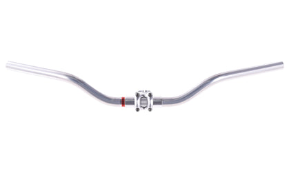USED Nitto B802 HT Silver Riser Handlebar 25.4x620mm w/ 25.4x70mm Threadless Stem