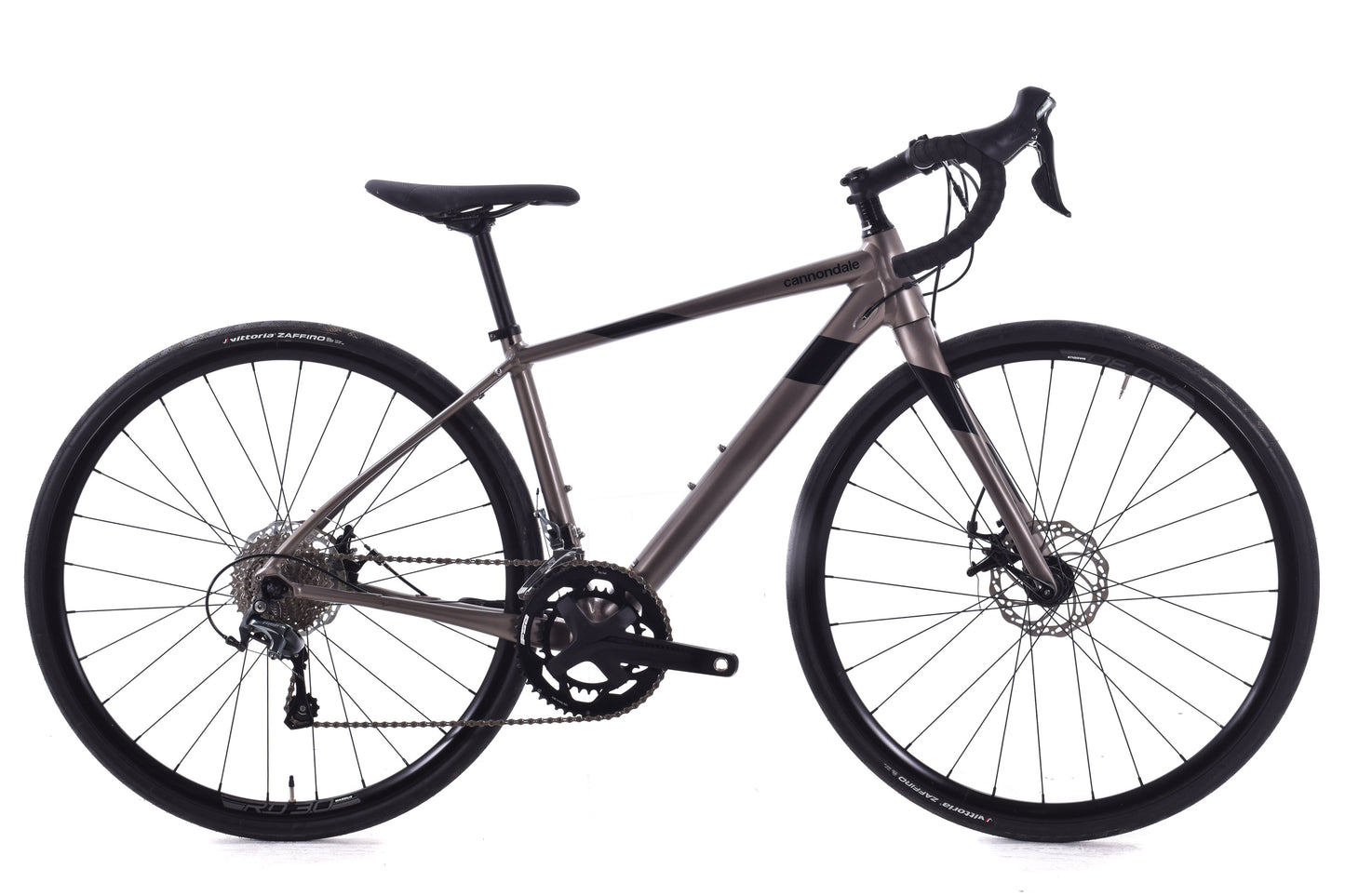 USED Cannondale Synapse Tiagra Disc 48cm Aluminum Road Bike Shimano 2x10 speed Metero Gray