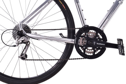 USED GT Transeo 1.0 XL Dual Sport Hybrid Bike Silver 3x9 speed