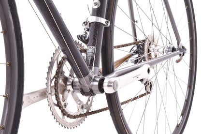 USED Vintage Trek 2300 Carbon/Aluminum Lugged 56cm Road Bike Shimano 600 Tri Color STI 2x8 speed -AS IS
