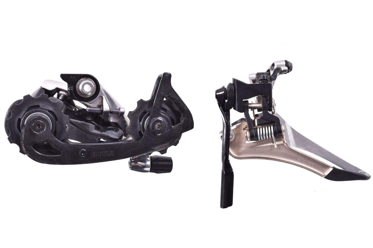 USED SRAM Red 22 Front/Rear Derailleur Set Medium Cage Road 2x11 Speed w/ Chain Catcher