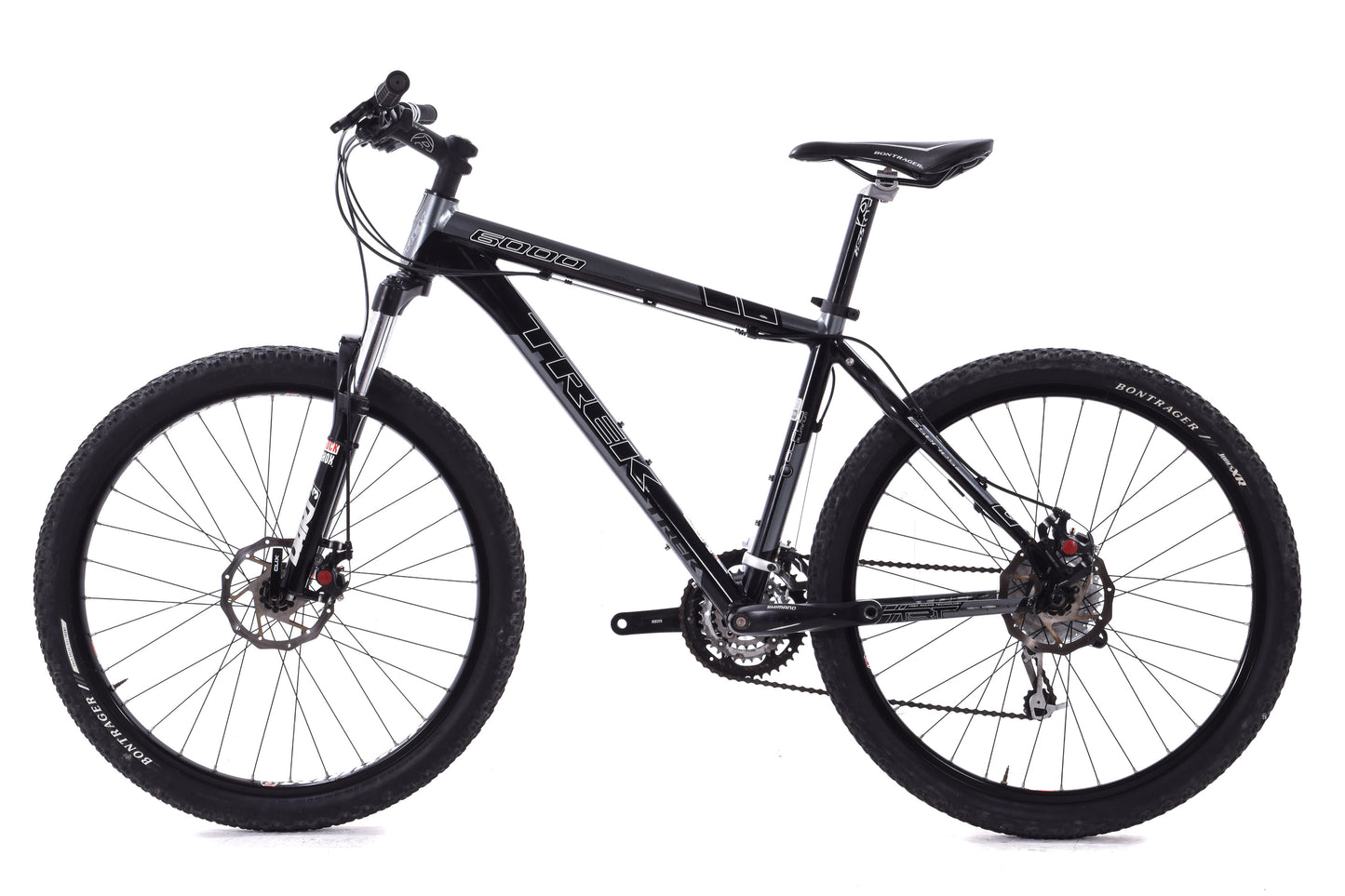 USED Trek 6000 Alloy Hardtail Mountain Bike 17.5" SRAM 3x9 Speed Disc Brakes 26" Wheels