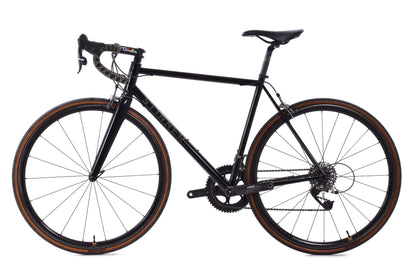 USED Stinner Gibraltar 54cm Custom Steel Road Bike w/ Carbon Wheels SRAM Red/Force 22 Rim Brake