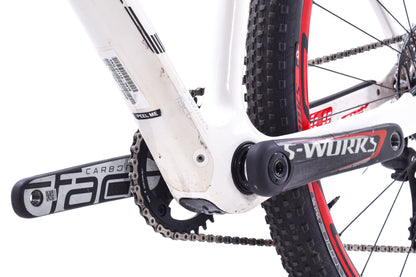 USED 2014 Specialized S-Works Stumpjumper 29 World Cup XC Hardtail 19" Frame Carbon Frame/Wheel SRAM XX1 1x11 White/Red