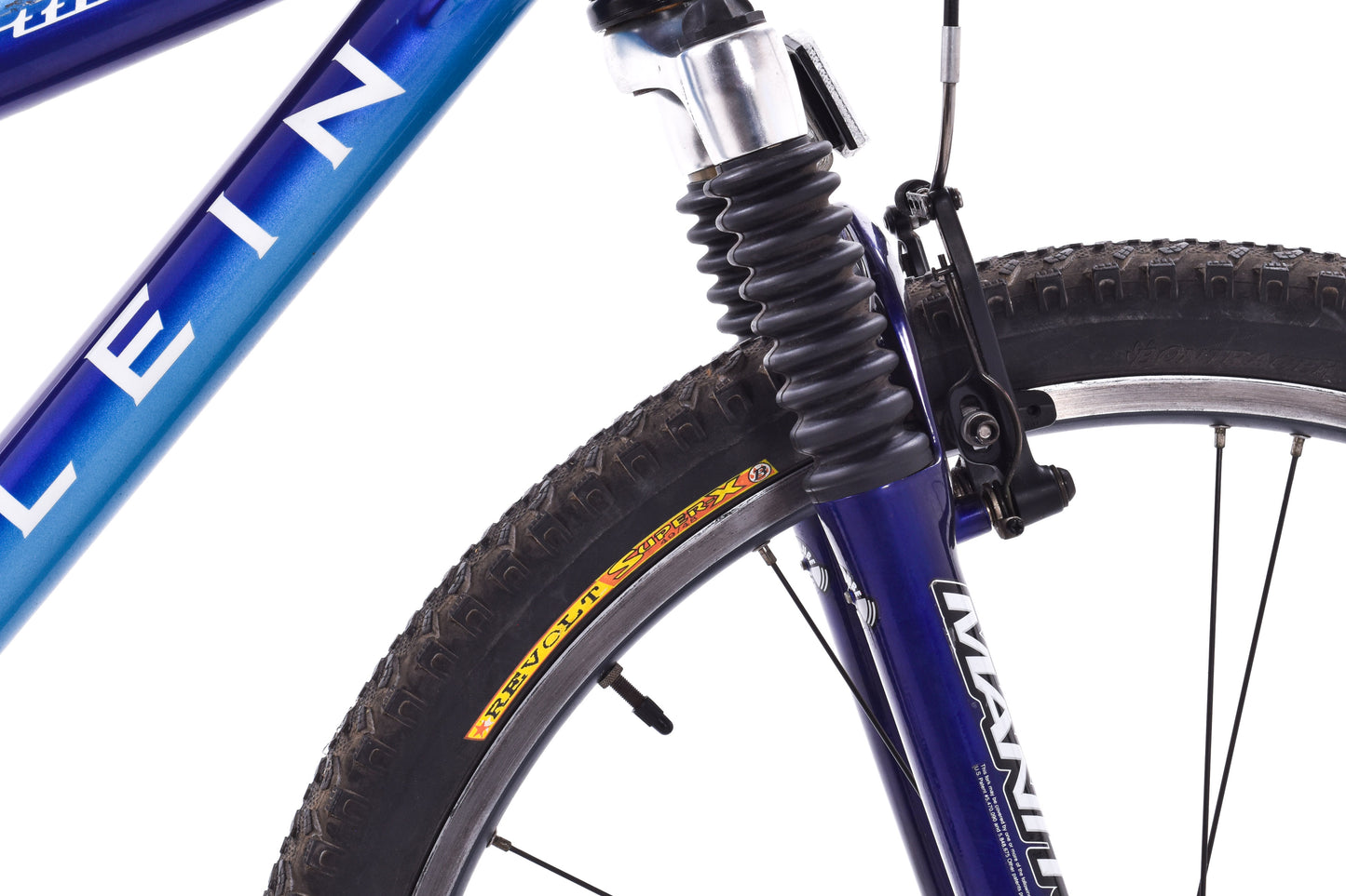 USED Klein Attitude Alloy XS Mountain Bike 3x9 Speed Shimano Deore Blue Fade 26"
