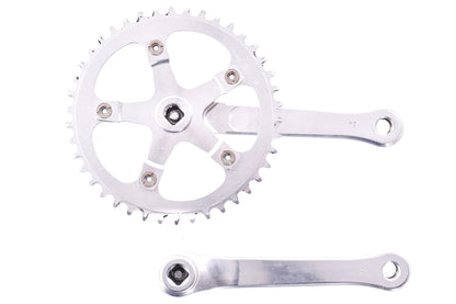 USED Velo Orange Single Ring Crankset w/ 42T Narrow-Wide Chainring 170mm and Square Taper Bottom Bracket Silver
