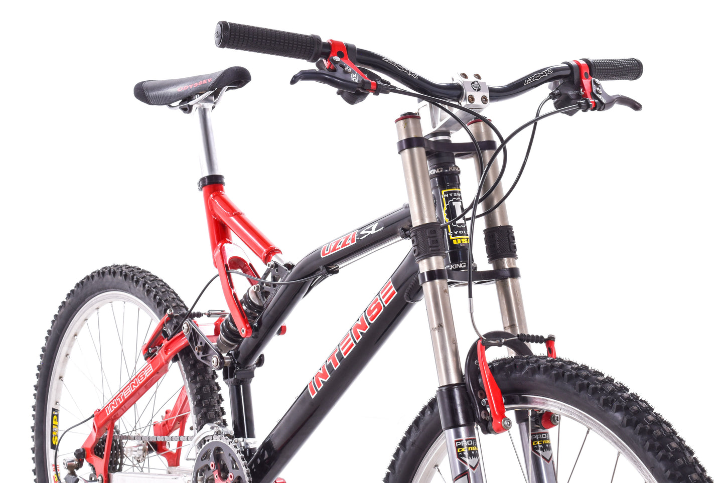 USED Intense Uzzi SL Large Mountain Bike 3x8 Speed White Brothers Fork Shimano Deore