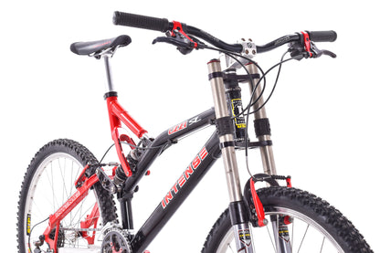 USED Vintage 90's Intense Uzzi SL Large Mountain Bike 3x8 Speed White Brothers Shimano Deore XT
