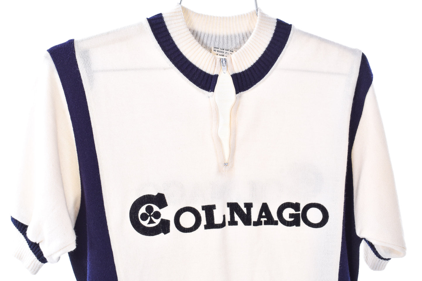 USED Vintage Colnago Medium Jersey 100% Wool Short Sleeve Half Zip