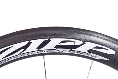 USED Zipp 404/808 Carbon Tubular Wheelset 700C Rim Brake Quick Release Shimano HG 10 speed