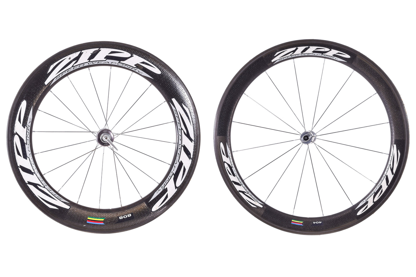 USED Zipp 404/808 Carbon Tubular Wheelset 700C Rim Brake Quick Release Shimano HG 10 speed
