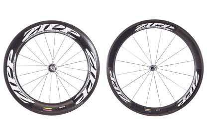 USED Zipp 404/808 Carbon Tubular Wheelset 700C Rim Brake Quick Release Shimano HG 10 speed