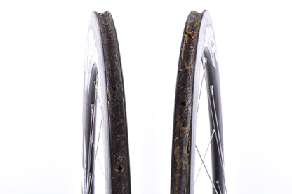 USED Zipp 404/808 Carbon Tubular Wheelset 700C Rim Brake Quick Release Shimano HG 10 speed