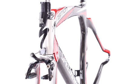 USED 2011 Specialized Transition Comp Carbon TT/Tri Frameset Small Red/White/Black w/ Brakes