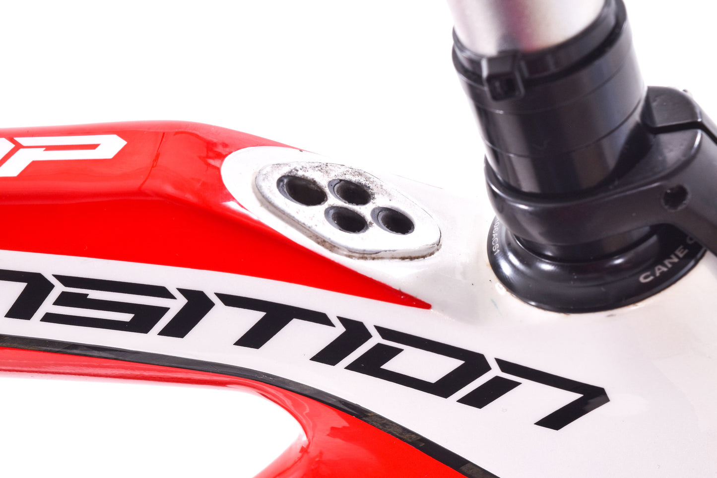 USED 2011 Specialized Transition Comp Carbon TT/Tri Frameset Small Red/White/Black w/ Brakes