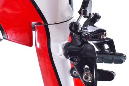 USED 2011 Specialized Transition Comp Carbon TT/Tri Frameset Small Red/White/Black w/ Brakes