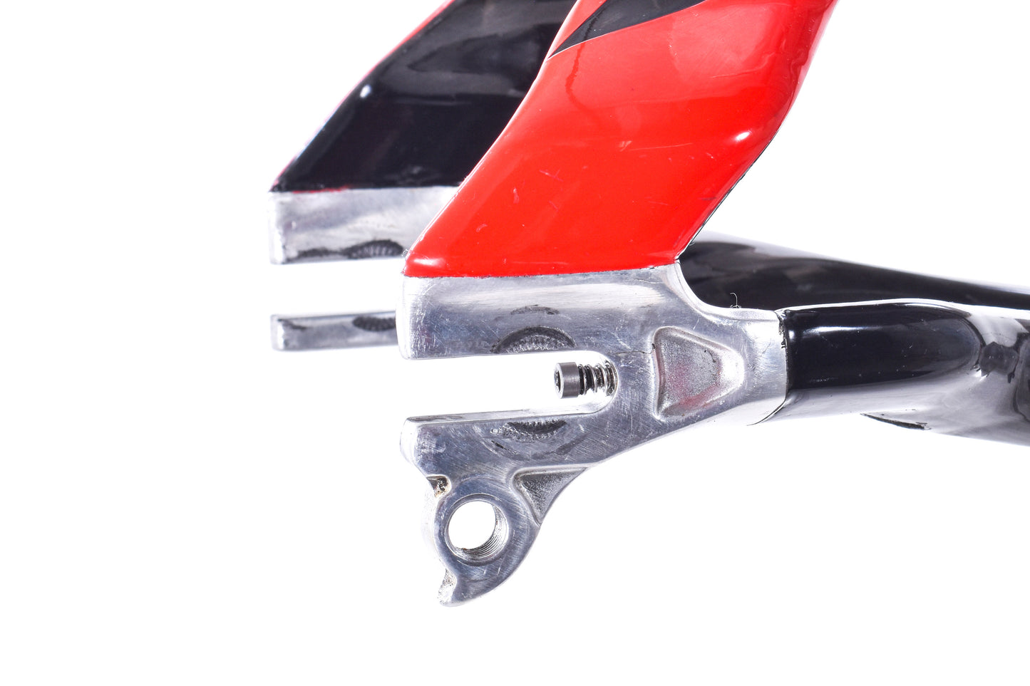 USED 2011 Specialized Transition Comp Carbon TT/Tri Frameset Small Red/White/Black w/ Brakes