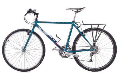 USED 90's Raleigh Technium Medium ATB w/ Splatter Paint Aqua/Black 3x8 speed