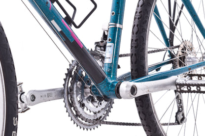 USED 90's Raleigh Technium Medium ATB w/ Splatter Paint Aqua/Black 3x8 speed