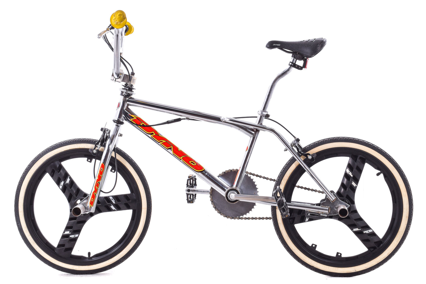USED Vintage 1990's GT Dyno Air Chrome BMX w/ 20" Mag Wheels Freestyle - AS IS