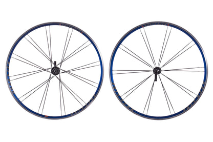 USED Bontrager Race Lite 700C Blue Alloy Road Wheelset Quick Release Rim Brake 8/9/10 Speed Shimano HG