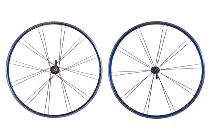 USED Bontrager Race Lite 700C Blue Alloy Road Wheelset Quick Release Rim Brake 8/9/10 Speed Shimano HG