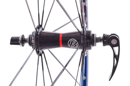 USED Bontrager Race Lite 700C Blue Alloy Road Wheelset Quick Release Rim Brake 8/9/10 Speed Shimano HG