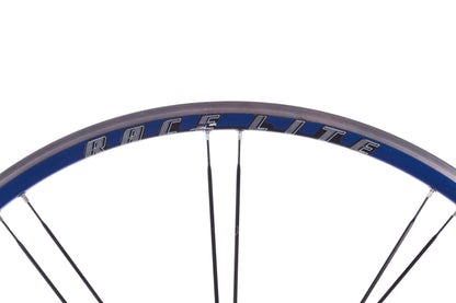 USED Bontrager Race Lite 700C Blue Alloy Road Wheelset Quick Release Rim Brake 8/9/10 Speed Shimano HG