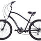 USED Electra Townie 21D Beach Cruiser Black Shimano 3x7 Front Suspension