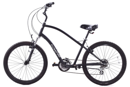 USED Electra Townie 21D Beach Cruiser Black Shimano 3x7 Front Suspension