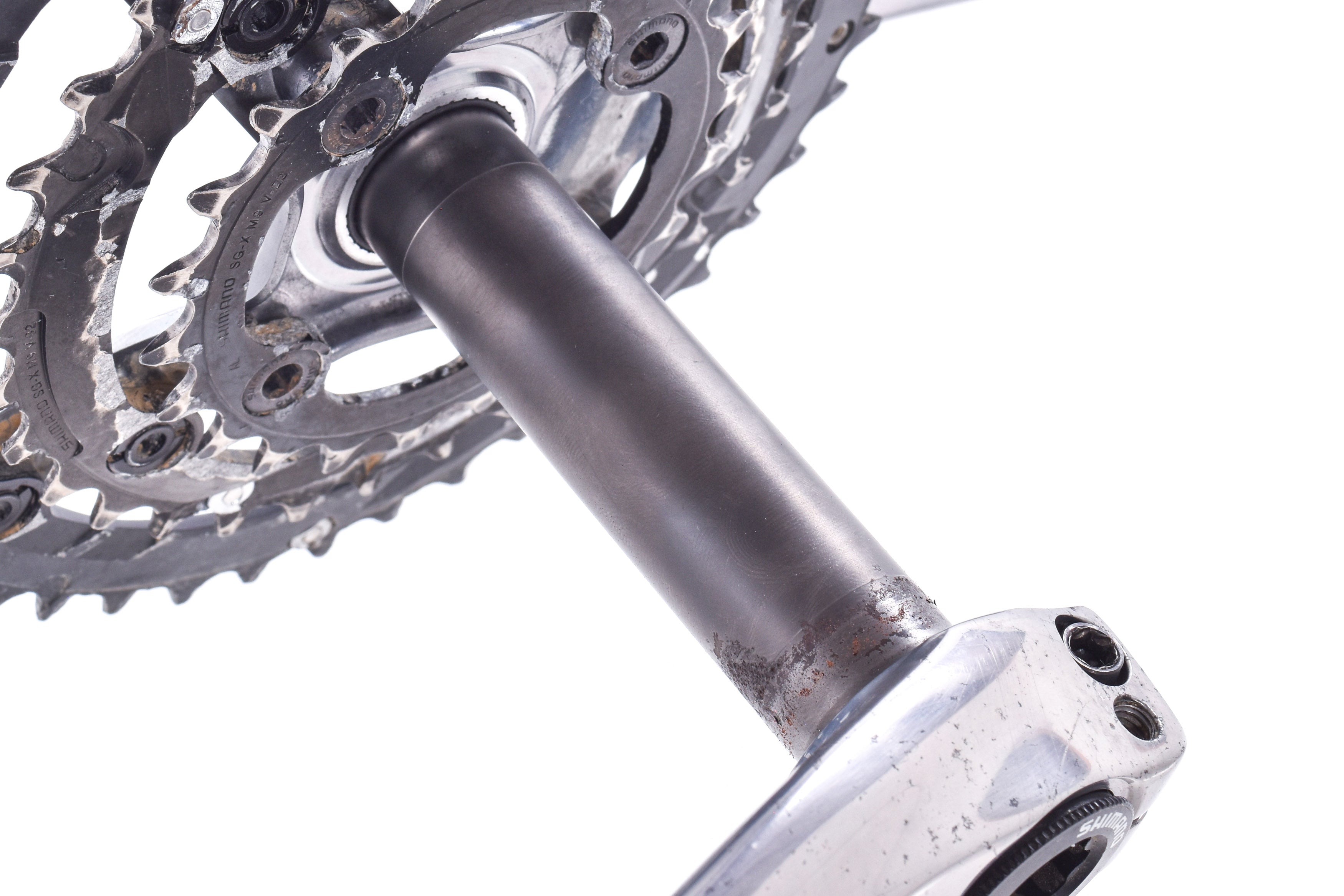 USED Shimano XTR FC-M960 175mm 44/32/22T Triple Crankset