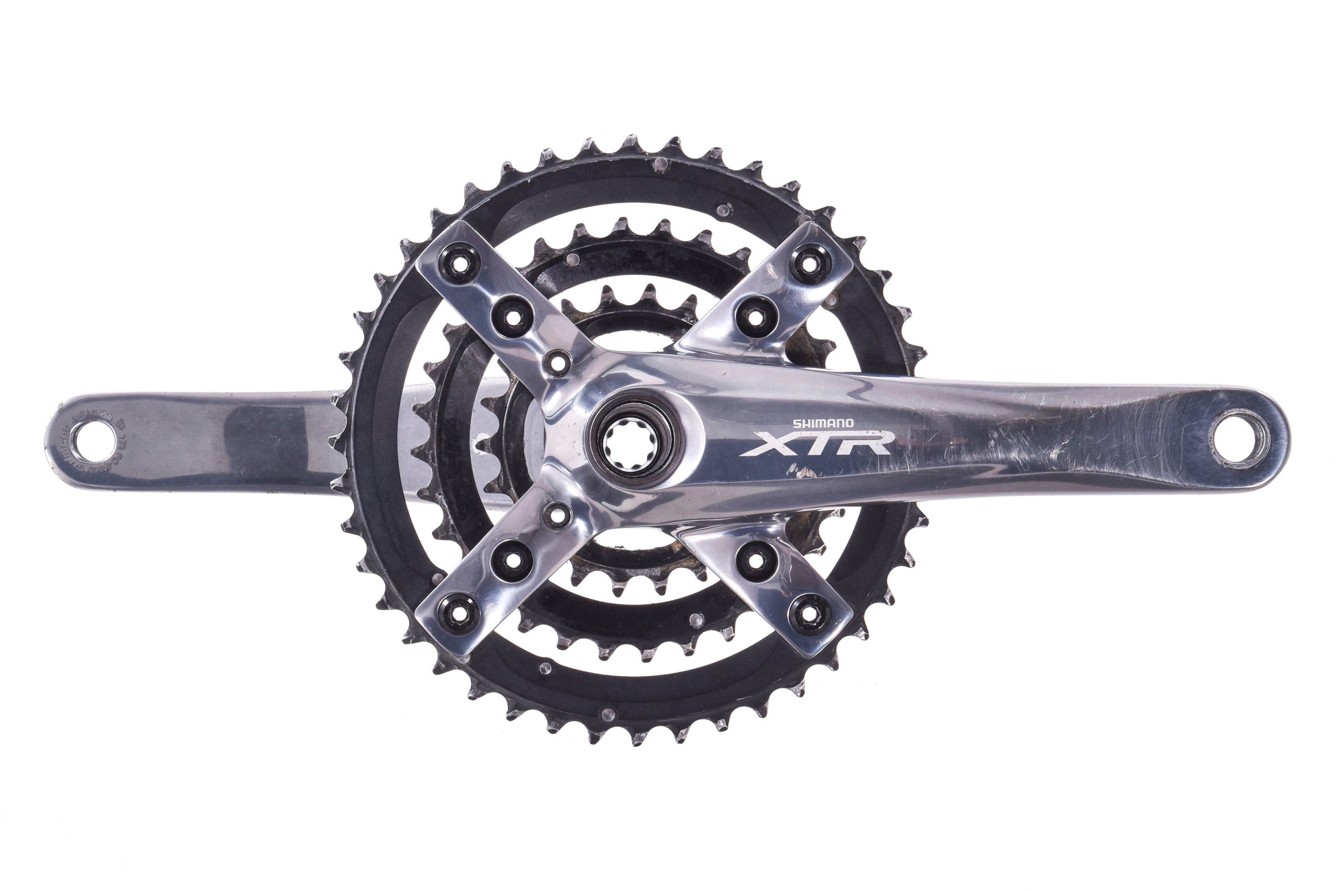 USED Shimano XTR FC-M960 175mm 44/32/22T Triple Crankset Mountain Holl