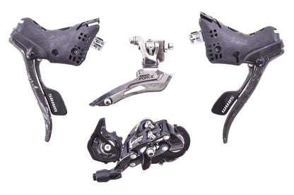 USED SRAM Rival/Apex 2x10 Road/Gravel Groupset Shifter/Brake Levers and Derailleurs