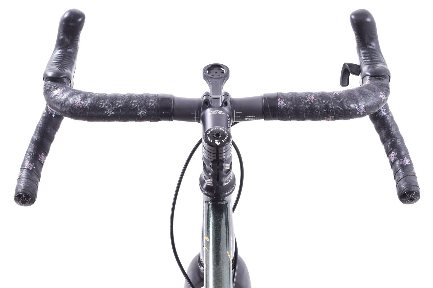 USED Custom Sycip Steel Gravel All-Road Bike 56cm Campagnolo Ekar 1x13 speed ENVE Fork Zipp 303 Wheels Green Sparkle