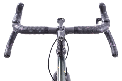 USED Custom Sycip Steel Gravel All-Road Bike 56cm Campagnolo Ekar 1x13 speed ENVE Fork Zipp 303 Wheels Green Sparkle