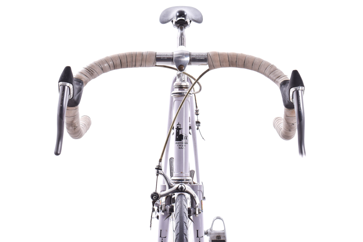 USED Vintage mid 80's Lighthouse Cycles Lugged Columbus Steel Road Bike 55/56cm Tim Neenan Handbuilt in USA Shimano Dura-Ace AS IS