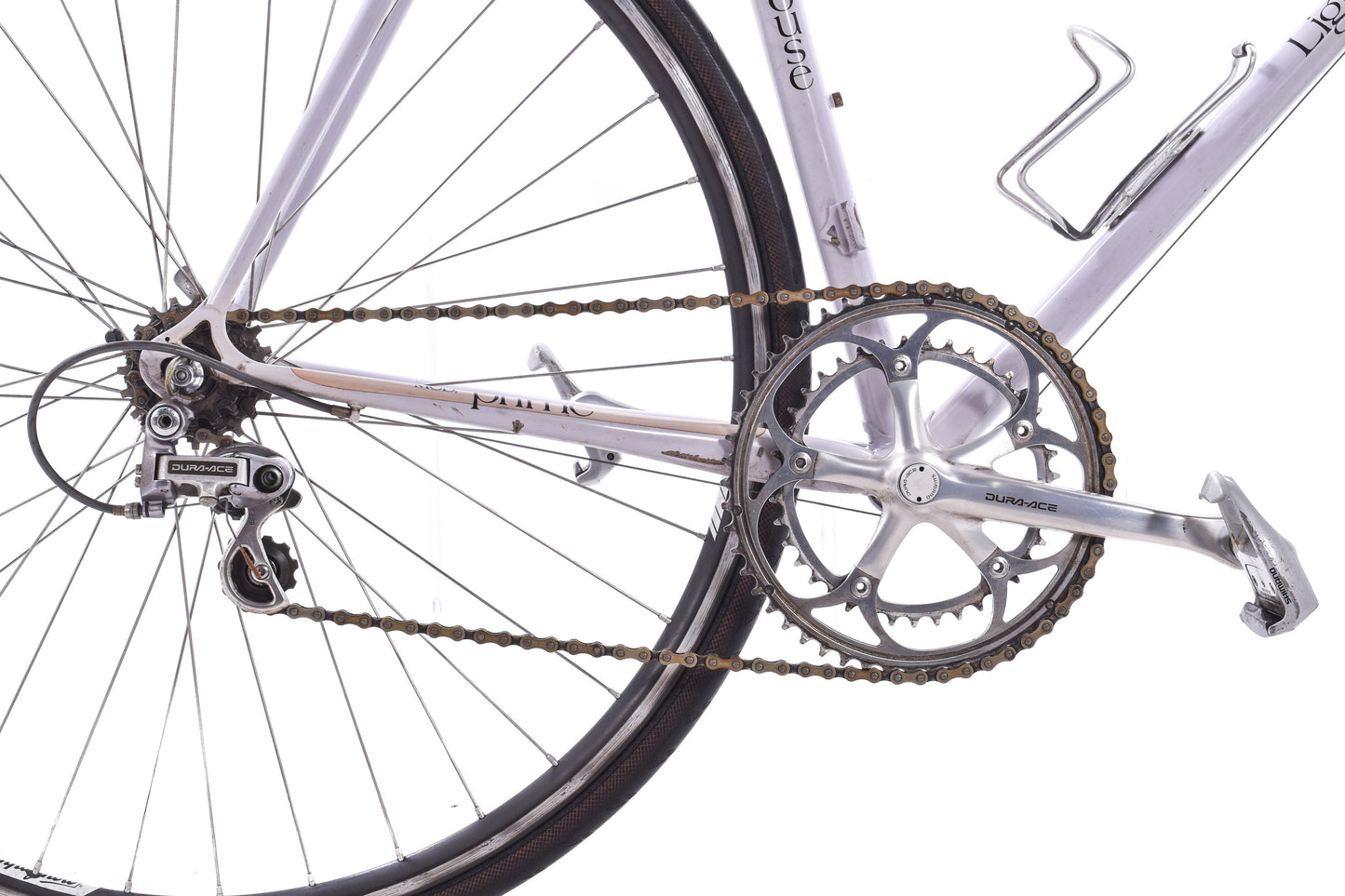 USED Vintage mid 80's Lighthouse Cycles Lugged Columbus Steel Road Bike 55/56cm Tim Neenan Handbuilt in USA Shimano Dura-Ace AS IS