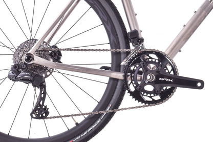 USED 2024 Moots Routt CRD 54cm Titanium Gravel Bike Shimano GRX Di2 2x12 speed 700C Carbon Wheels