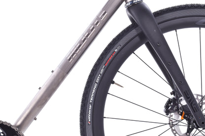 USED 2024 Moots Routt CRD 54cm Titanium Gravel Bike Shimano GRX Di2 2x12 speed 700C Carbon Wheels