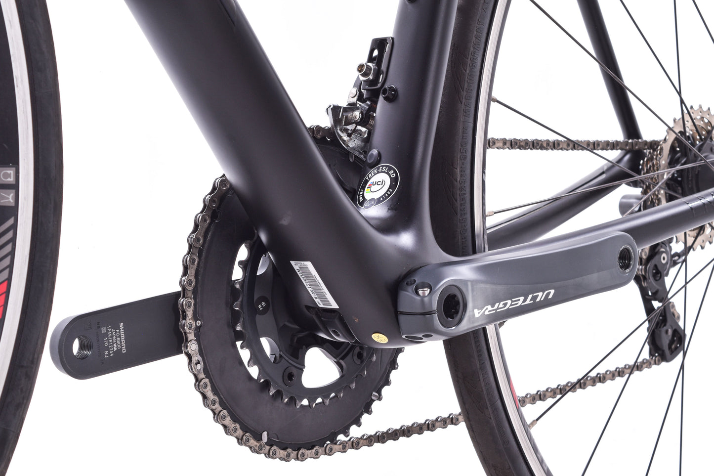 USED 2016 Trek Emonda SL6 H2 52cm Carbon Road Bike Shimano Ultegra 2x11 speed Rim Brake Black