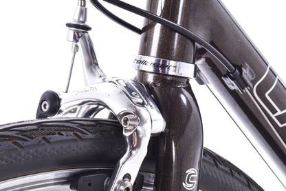 USED 2004 Cannondale 400 56cm Aluminum Flat Bar Road/Hybrid Bike 3x8 speed Made in USA Brown Sparkle