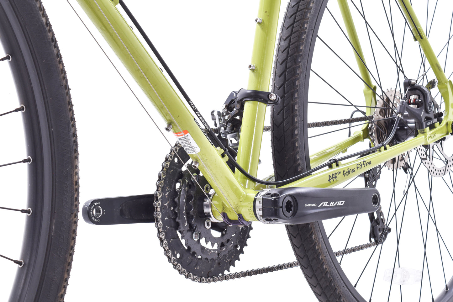 USED Surly Disc Trucker 60cm Steel Touring Bike Shimano 3x9 speed Bar End Shifters Green