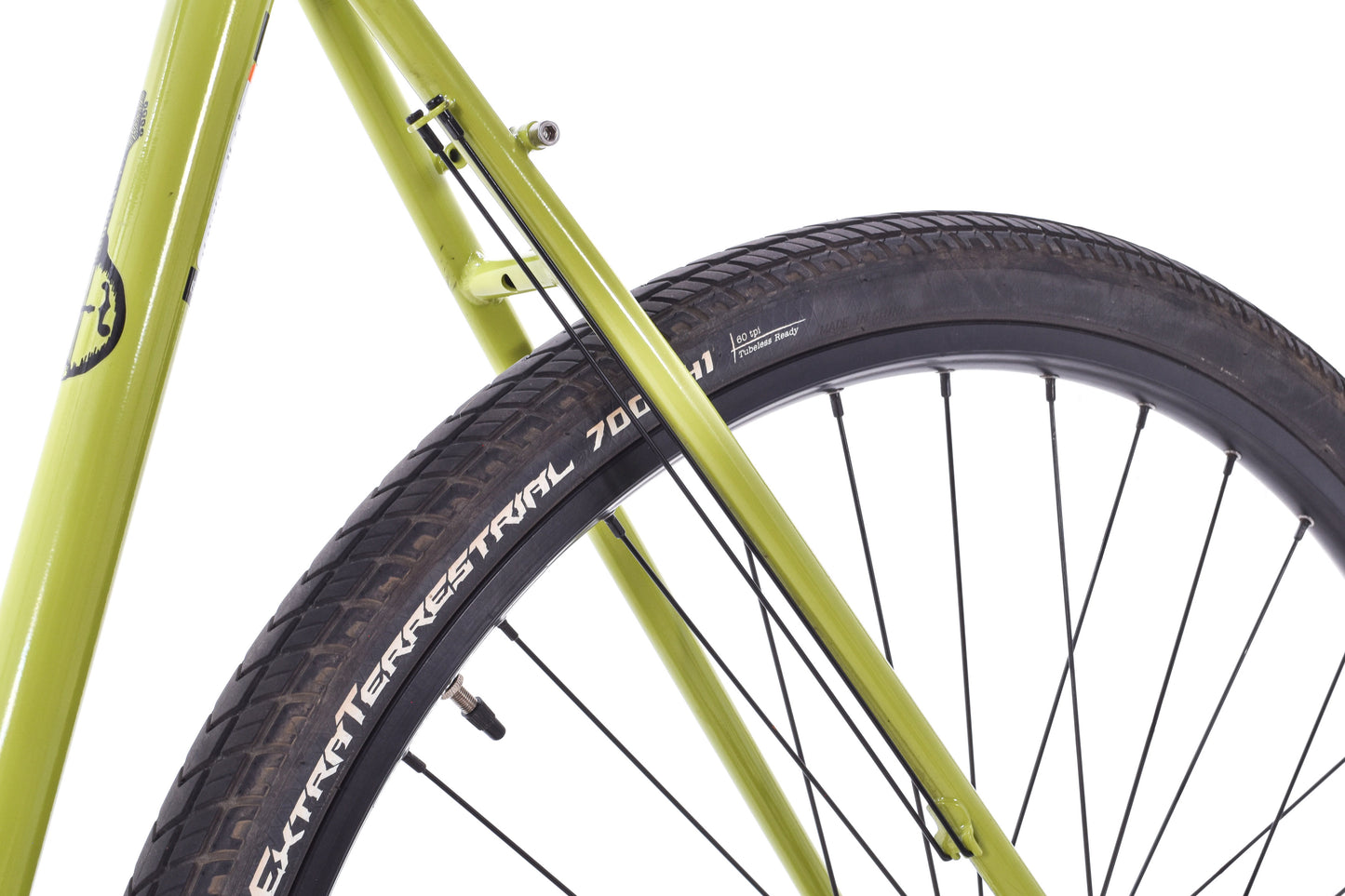 USED Surly Disc Trucker 60cm Steel Touring Bike Shimano 3x9 speed Bar End Shifters Green