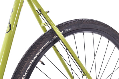 USED Surly Disc Trucker 60cm Steel Touring Bike Shimano 3x9 speed Bar End Shifters Green
