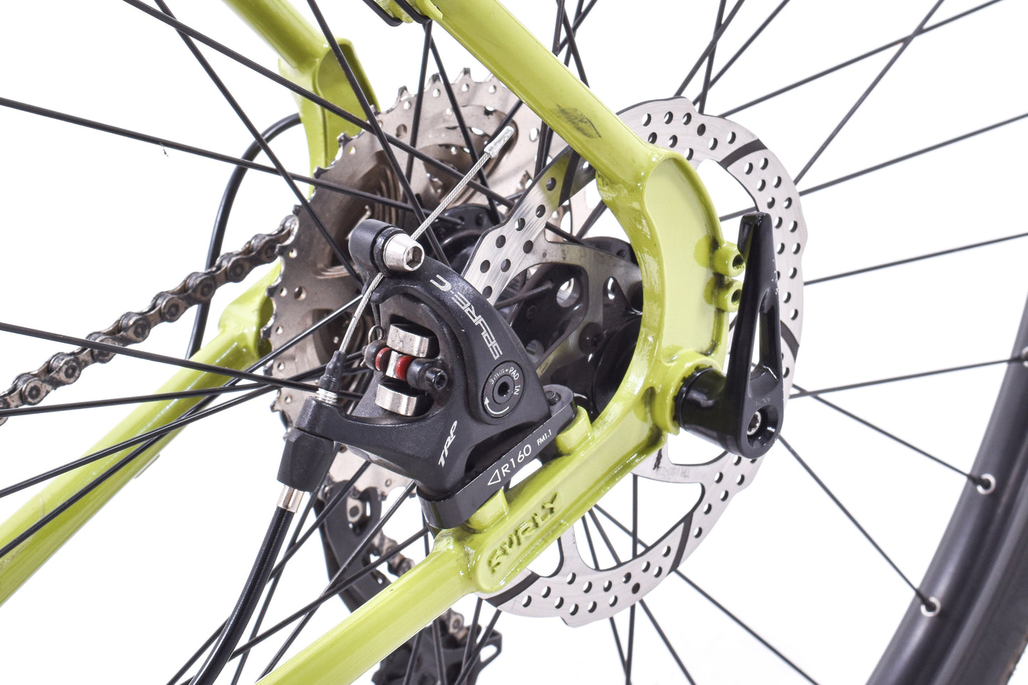 USED Surly Disc Trucker 60cm Steel Touring Bike Shimano 3x9 speed Bar End Shifters Green