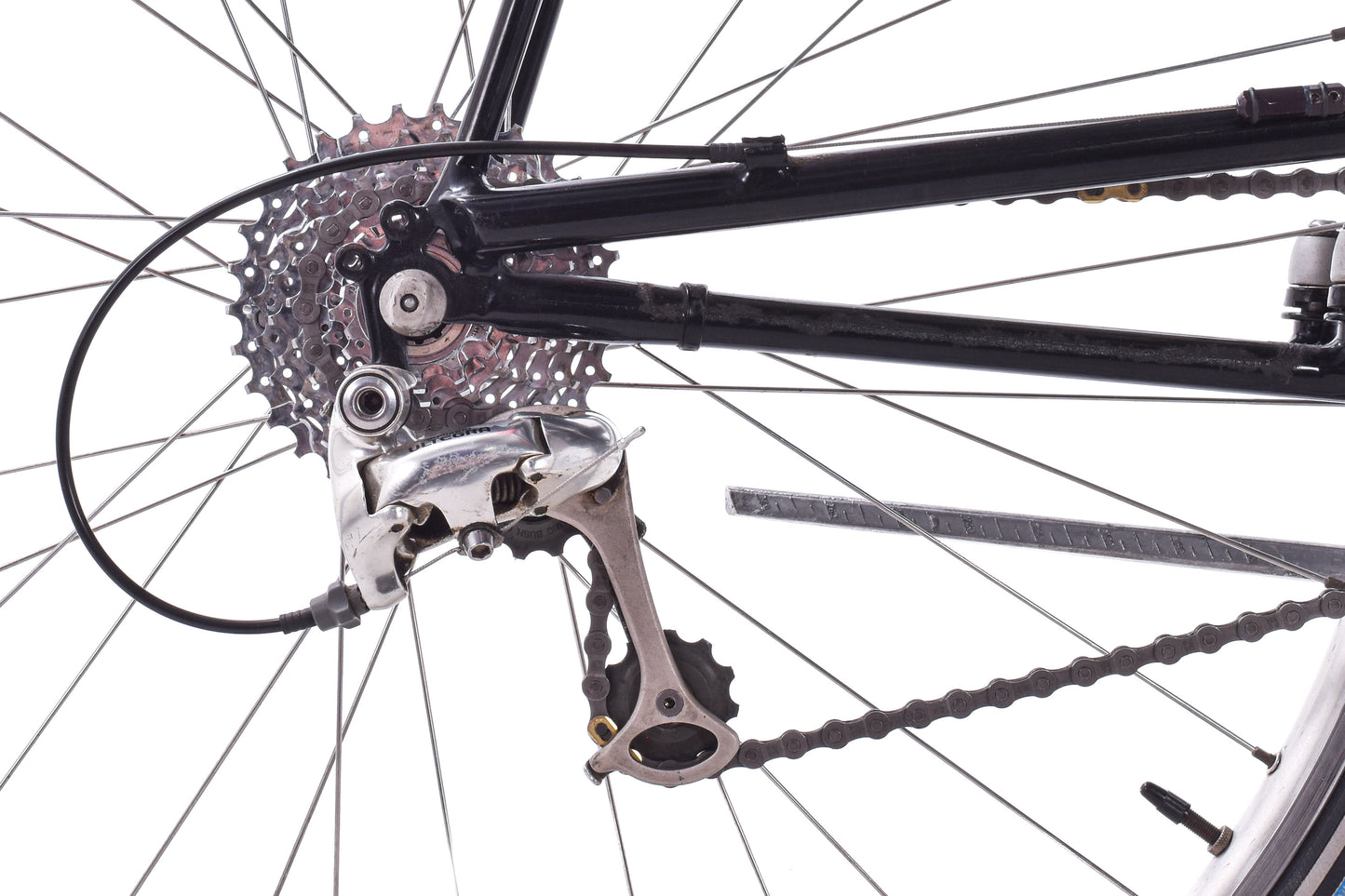 USED Lightning P-38 Voyager S&S Coupled Breakaway Medium Steel Road Touring Recumben Bike Shimano Ultegra 3x9 speed Black