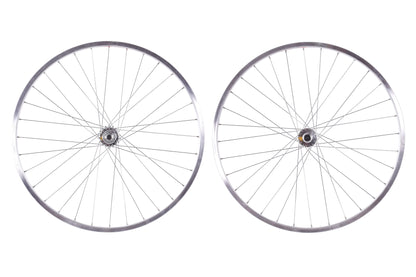 USED Salsa Delgado Cross 700C 32H Wheelset w/ Surly Single Speed / Fixed Gear Hubs Silver