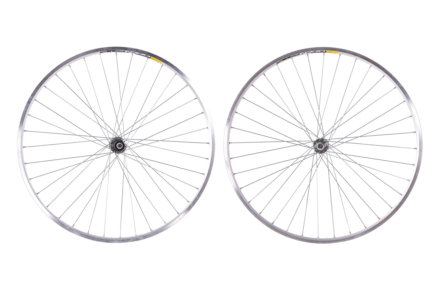 NEW out of box Mavic Open Pro 36H 700C Road/Touring Wheelset w/ Shimano 105 Hubs Silver Quick Release Rim Brake