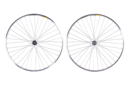 NEW out of box Mavic Open Pro 36H 700C Road/Touring Wheelset w/ Shimano 105 Hubs Silver Quick Release Rim Brake